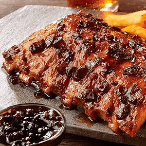 1/2 FRIDAYS SIGNATURE WISKHEY-GLAZED RIBS