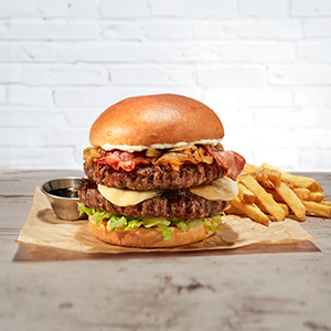 ULTIMATE FRIDAYS SIGNATURE WHISKEY-GLAZE BURGER