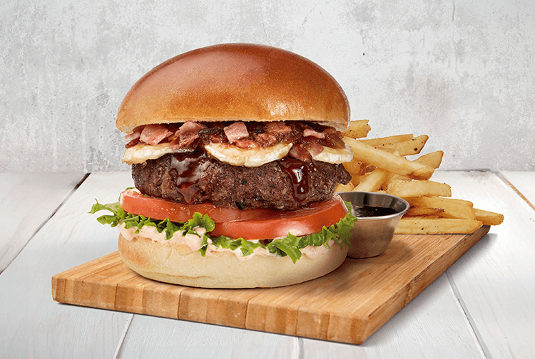 WHISKEY - GLAZE CABRA CHEESE BURGER